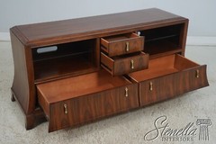 67948: AMERICAN DREW Bob Mackie Mixed Wood Media Cabinet