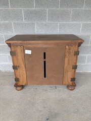 BROYHILL ATTIC HEIRLOOMS DISTRESSED OAK MEDIA CABINET – TV CABINET