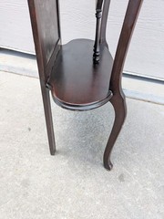 Antique Larkin Art Nouveau Victorian Mahogany Display Shelf Etagere Parlor Stand