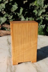 Mini Pine Wooden Vintage Storage Cabinet Chest Four Drawers-Brass Handles