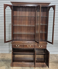 Stickley Cherry China Breakfront Bookcase or Cabinet Made in USA