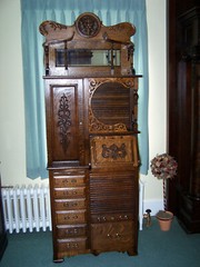 ANTIUQE OAK DENTAL CABINET
