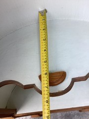 Antique Corner Cabinet Wood Painted 80” T 24” L 10”D Unique From England