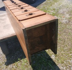 Antique Oak 10 Drawer File or Storage Cabinet 1920s