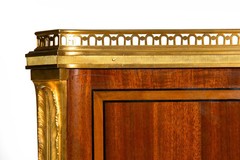 Mercier Frères French Bronze-Mounted Mahogany Bedside Cabinet Commode