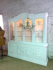 Painted Cottage Shabby Chic China Cabinet