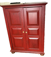 Vintage Ethan Allen maple country colors TV media cabinet