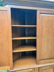Southern Cherry Corner Cupboard Shop Made 20thc