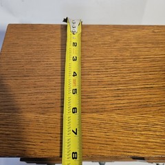 VTG Oak 3 Drawer Library/Home Desk Letter File Cabinet Arts & Craft Style