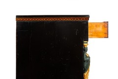 Fine Austrian Empire Black Lacquered Cabinet Sideboard circa 1820