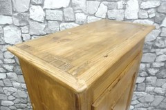 Antique German Wooden Wall Cabinet Bathroom Cabinet Hanging Cabinet around 1850