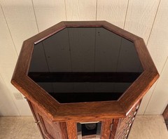 Antique Oak Clark Model “A” Octagon Revolving Dental Cabinet
