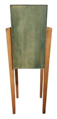 Vtg Ethan Allen Storkie Cabinet Storage Bar Wine Multicolor Wood Art Deco 42″ H