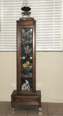 Beautiful Mid Century Display Cabinet–Wood with Glass and Mirrors The 50’S