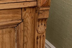 Antique French Provincial Style Pine Cabinet