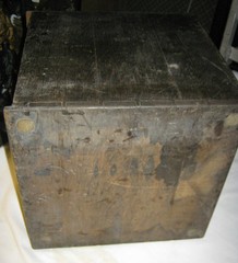 ANTIQUE HOME WOOD CARD FILE CABINET BRASS PLAQUE FOOD RECIPE STORAGE DRAW HOLDER