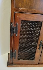 Antique Hanging Wall Shelf Medicine Cabinet Carved 32″ Tall