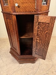Antique Oak Clark Model “A” Octagon Revolving Dental Cabinet