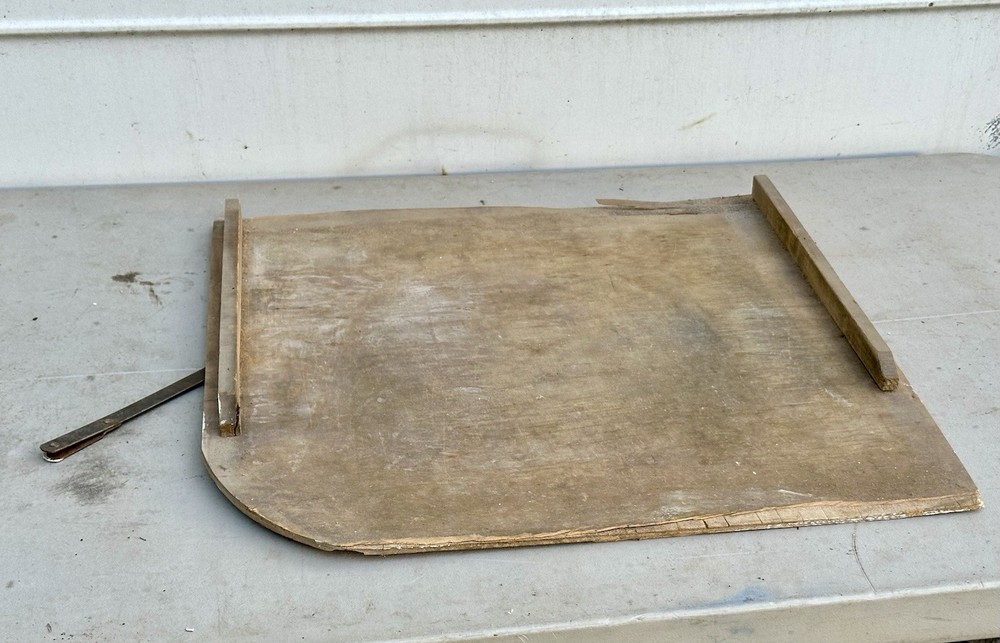 Antique Oak Sellers Tray Bracket RESERVED FOR shen8456