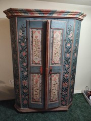 German Marriage Armoire Cabinet 1984