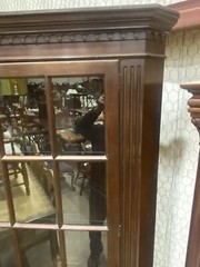 65051 Custom Hand Made Mahogany Corner China Cabinet Curio