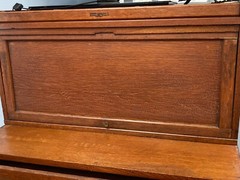 Yawman & Erbe Co Victorian Antique Oak Cabinet — Rare & Beautiful