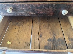 Antique Primitive Wooden Four Drawer Cabinet