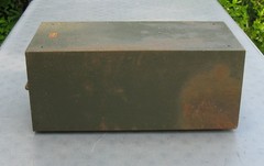 Vintage Weis Single Drawer Index Card Catalog Filing Cabinet Box Green