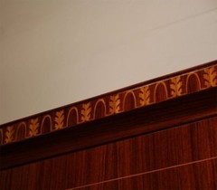 Paolo Buffa Rosewood Mahogany Inlay Cabinet by Giuseppe Anzani, Italy, 1948