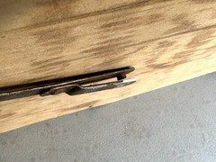 Antique Oak Sellers Tray Bracket RESERVED FOR shen8456
