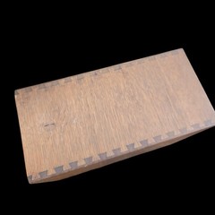 Antique Oak Card Catalog File Box Rare Size Bankers Loan Cards 14 x 10 x 7
