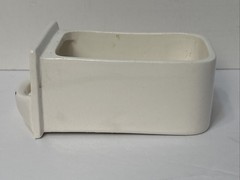 Dutch Delft Foelie Spice Cabinet Labeled Drawer Antique Replacement Art Deco