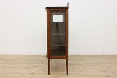 Craftsman Antique Oak China Display or Bar Cabinet #51061
