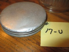 HOOSIER CABINET ORIGINAL COFFEE JAR w/ LID LISTING # 17-U
