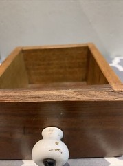 Wooden Wall Hanging Cabinet Vanity Spice Drawers Cupboard Home Decor