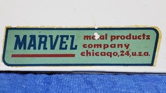 Vintage Marvel of Chicago brand white steel kitchen cabinet set Models 215 & 250