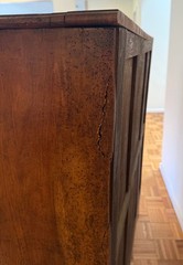 Antique French Walnut Vitrine Display Cabinet