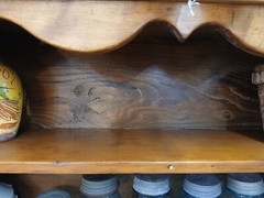 Antique Federal Style Step Back Cupboard