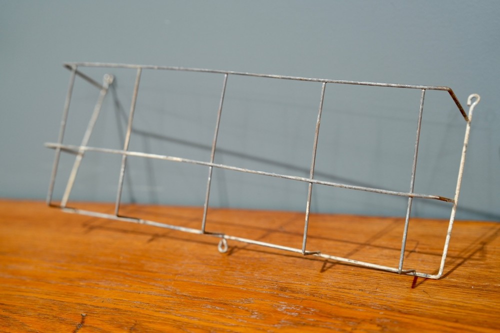 Hoosier Sellers Cabinet Cookbook Holder Vintage Metal Wire Rack Antique