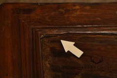 Antique Chinese Elm Wood Apothecary Cabinet With Multiple Drawers