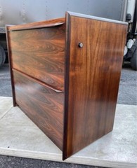 Scandiline California Rare Rosewood Floating Hanging Wall Unit Cabinet W/Drawers