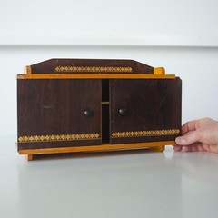 Vintage medicine cabinet. Kitchen spice rack. Vintage narrow wall cabinet
