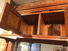 MANTLE HUTCH – SIDEBOARD WITH MIRROR AND STORAGE CABINETS