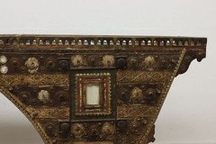 Indian Antique Carved & Painted Giant 9′ Granary Cabinet #52037