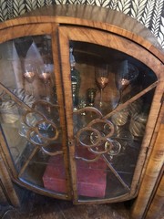 Vintage 1930s Art Deco China Vitrine Cabinet
