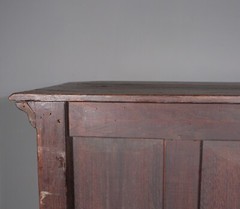 Antique French Gothic Revival Cabinet Highly Carved in Oak Wood w/Figures