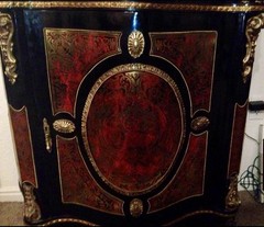 CHARLES-GUILLAUME DIEHL, Napoleon III, Boulle Marqueterie Side Cabinet 1850 ca.
