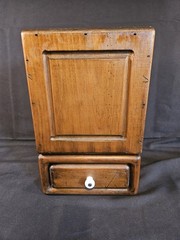 Vintage Small Wood Apothecary/Spice Cabinet Country Cottage Decor