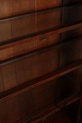 Harden Georgian Style Cherry Breakfront China Cabinet Bookcase
