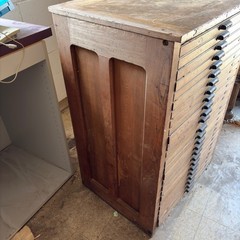 Vintage Oak Hamilton Printers/Blueprint Cabinet